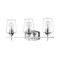 Z-Lite Joliet 3 Light Vanity, Chrome & Clear 473-3V-CH - alternate 2
